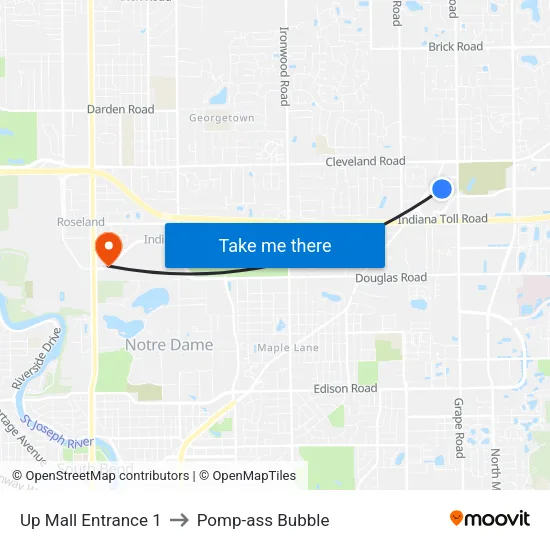 Up Mall Entrance 1 to Pomp-ass Bubble map