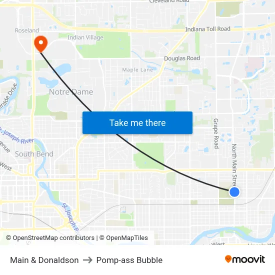 Main & Donaldson to Pomp-ass Bubble map