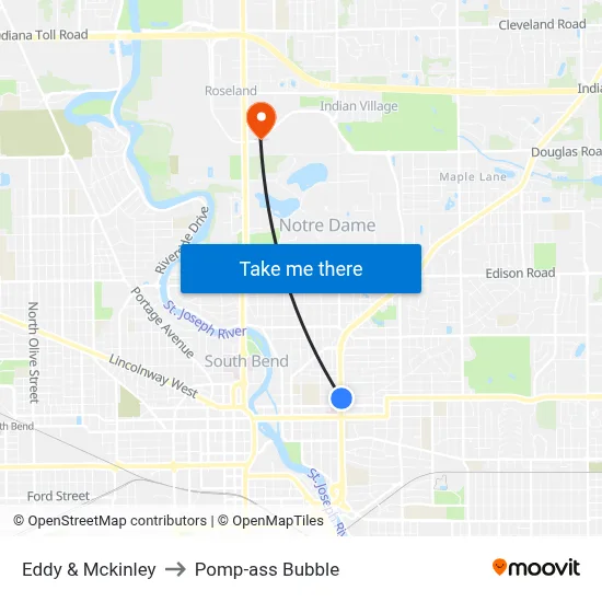 Eddy & Mckinley to Pomp-ass Bubble map