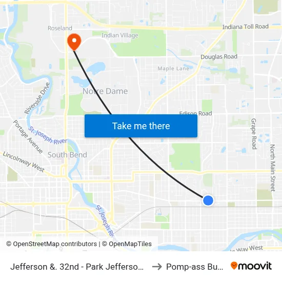Jefferson &. 32nd - Park Jefferson Apts. to Pomp-ass Bubble map