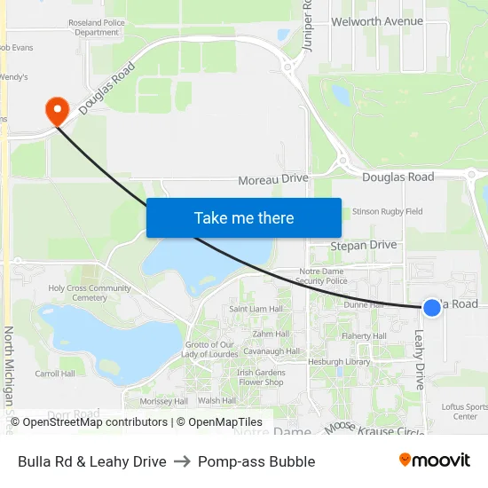 Bulla Rd & Leahy Drive to Pomp-ass Bubble map