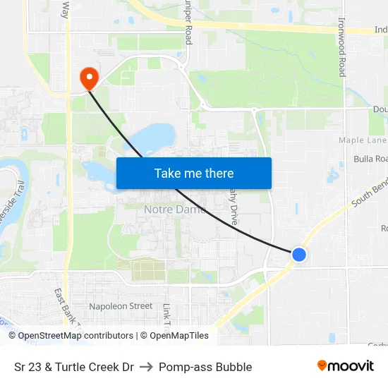 Sr 23 & Turtle Creek Dr to Pomp-ass Bubble map
