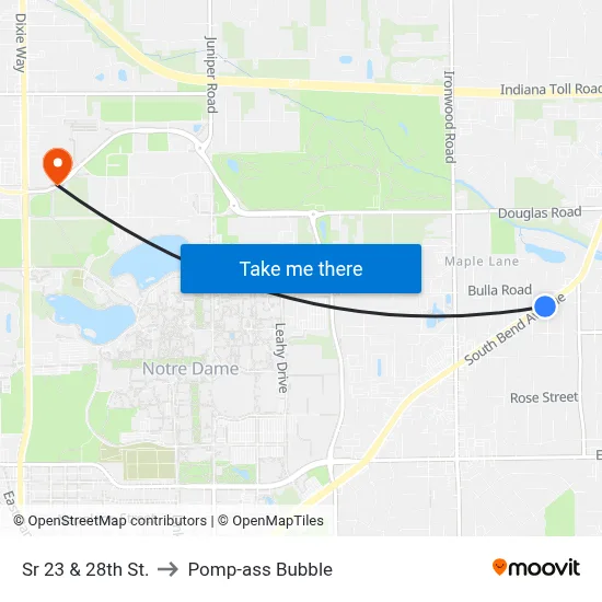 Sr 23 & 28th St. to Pomp-ass Bubble map