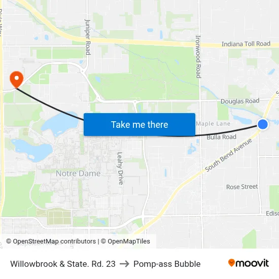 Willowbrook & State. Rd. 23 to Pomp-ass Bubble map
