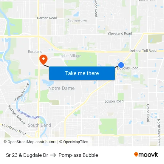 Sr 23 & Dugdale Dr to Pomp-ass Bubble map