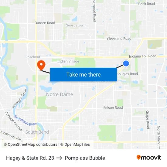 Hagey & State Rd. 23 to Pomp-ass Bubble map