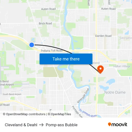 Cleveland & Deahl to Pomp-ass Bubble map