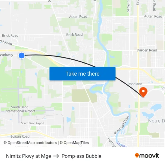 Nimitz Pkwy at Mge to Pomp-ass Bubble map