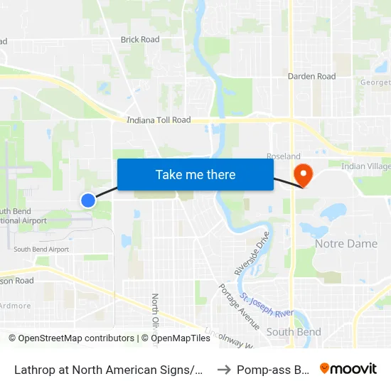 Lathrop at North American Signs/Mccormick to Pomp-ass Bubble map