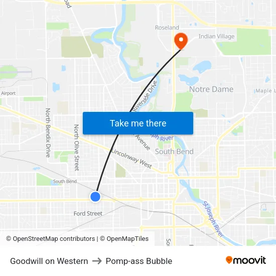 Goodwill on Western to Pomp-ass Bubble map