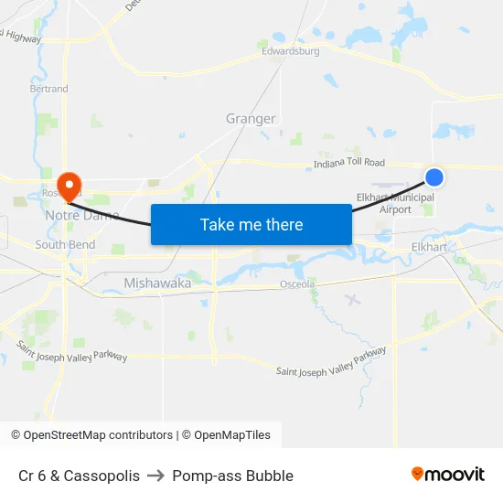 Cr 6 & Cassopolis to Pomp-ass Bubble map