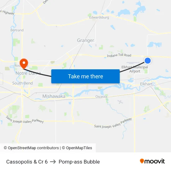 Cassopolis & Cr 6 to Pomp-ass Bubble map