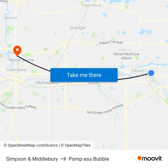Simpson & Middlebury to Pomp-ass Bubble map