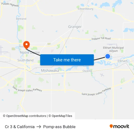 Cr 3 & California to Pomp-ass Bubble map