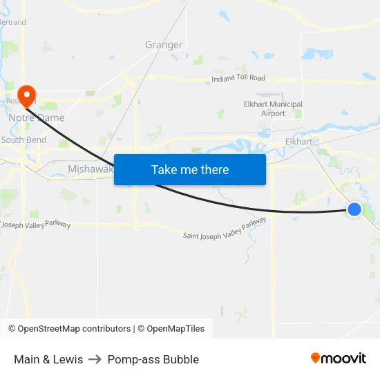 Main & Lewis to Pomp-ass Bubble map