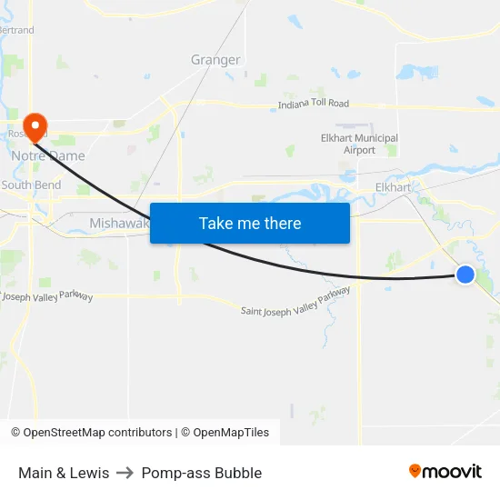 Main & Lewis (In) to Pomp-ass Bubble map