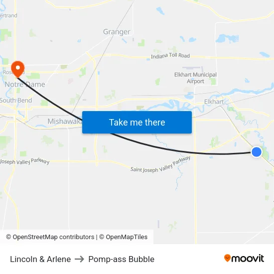 Lincoln & Arlene to Pomp-ass Bubble map