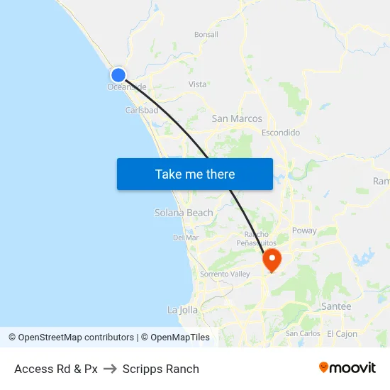 Access Rd & Px to Scripps Ranch map