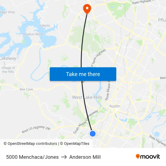 5000 Menchaca/Jones to Anderson Mill map