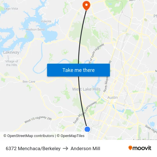 6372 Menchaca/Berkeley to Anderson Mill map