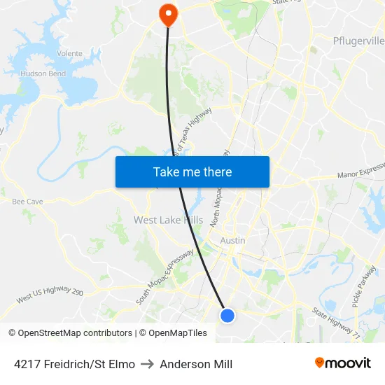 4217 Freidrich/St Elmo to Anderson Mill map