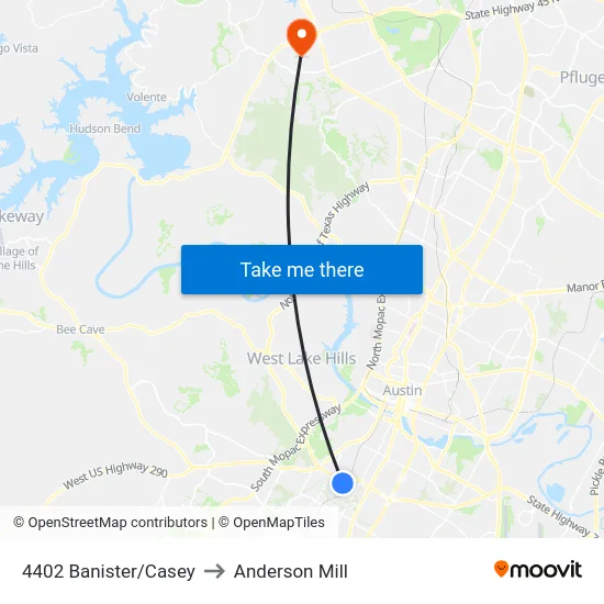 4402 Banister/Casey to Anderson Mill map