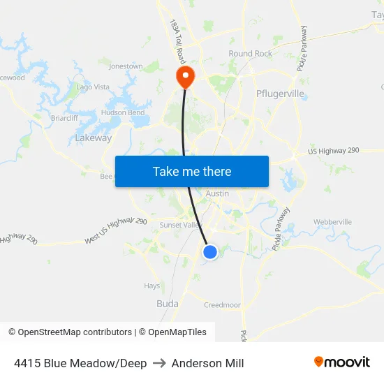 4415 Blue Meadow/Deep to Anderson Mill map