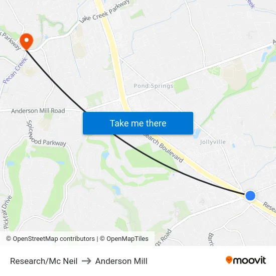 Research/Mc Neil to Anderson Mill map