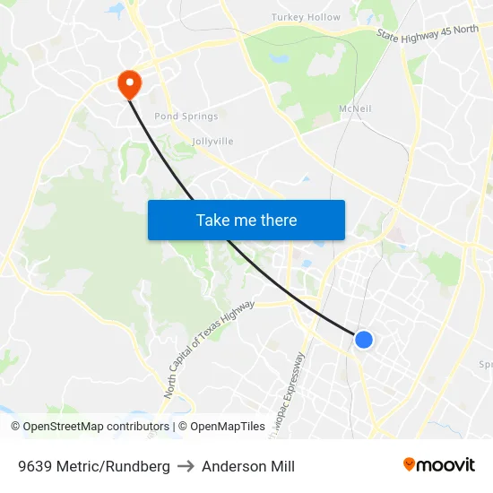 9639 Metric/Rundberg to Anderson Mill map