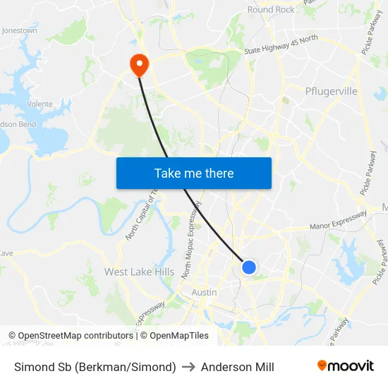 Simond Sb (Berkman/Simond) to Anderson Mill map