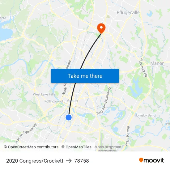 2020 Congress/Crockett to 78758 map