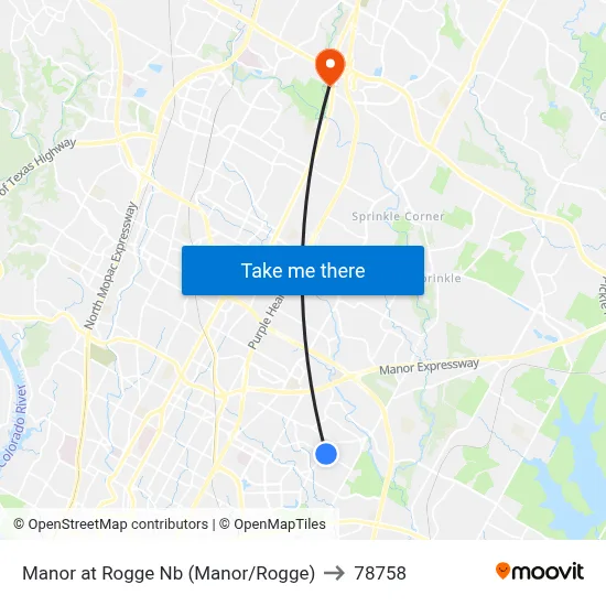 Manor at Rogge Nb (Manor/Rogge) to 78758 map