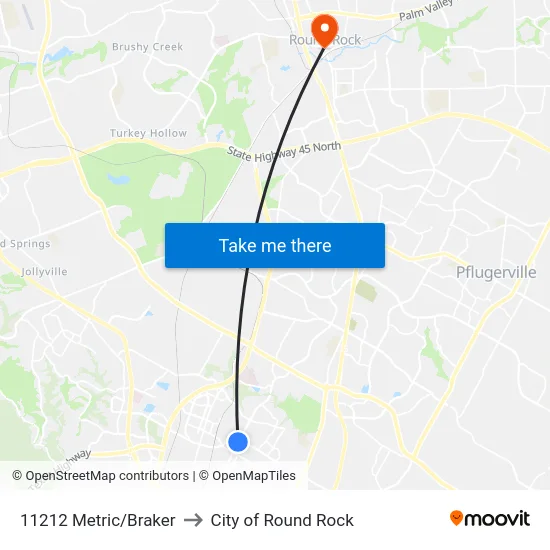 11212 Metric/Braker to City of Round Rock map