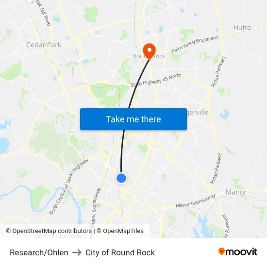 Research/Ohlen to City of Round Rock map