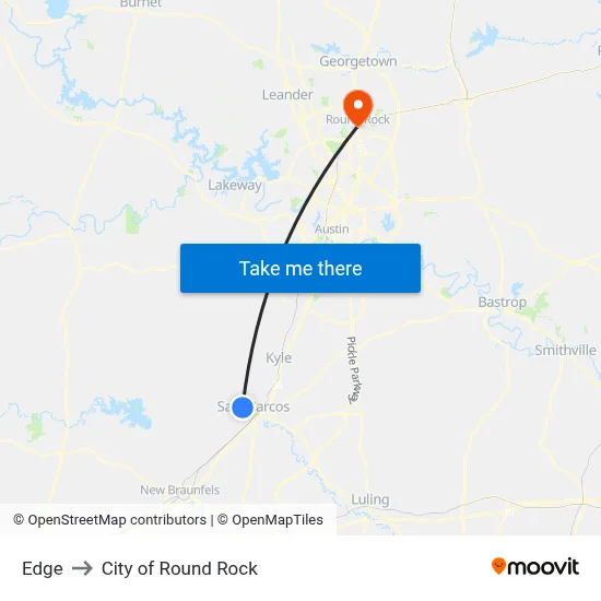 Edge to City of Round Rock map