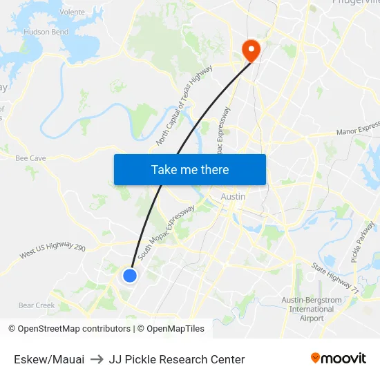 Eskew/Mauai to JJ Pickle Research Center map