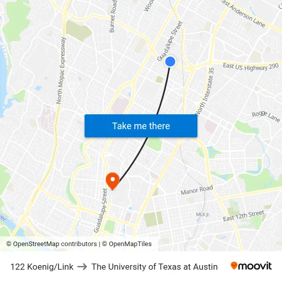 122 Koenig/Link to The University of Texas at Austin map