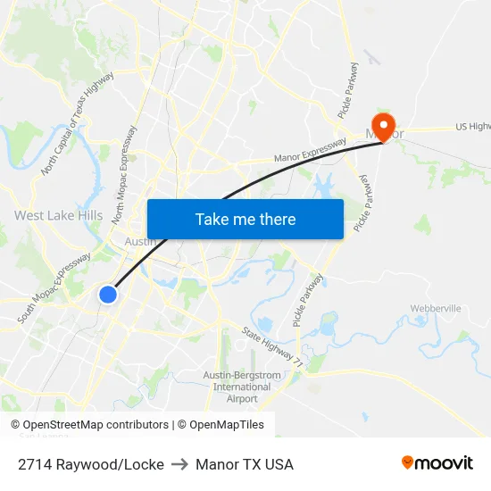 2714 Raywood/Locke to Manor TX USA map