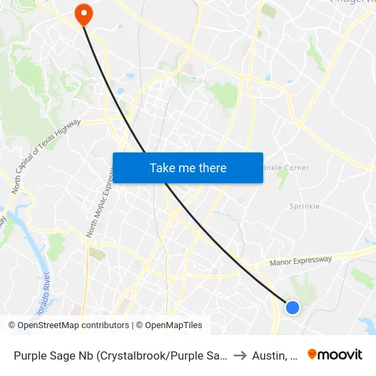 Purple Sage Nb (Crystalbrook/Purple Sage) to Austin, TX map