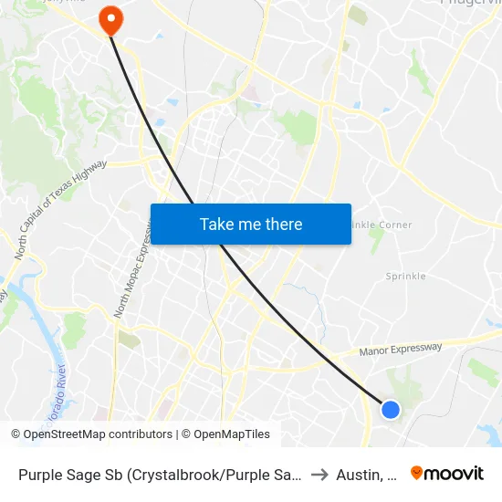 Purple Sage Sb (Crystalbrook/Purple Sage) to Austin, TX map