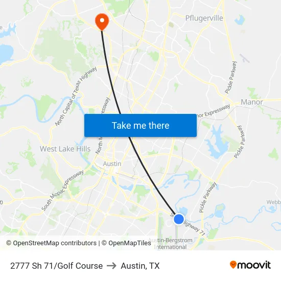 2777 Sh 71/Golf Course to Austin, TX map
