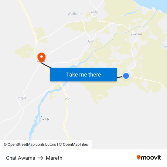 Chat Awama to Mareth map