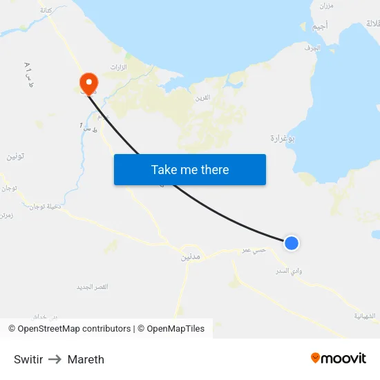 Switir to Mareth map