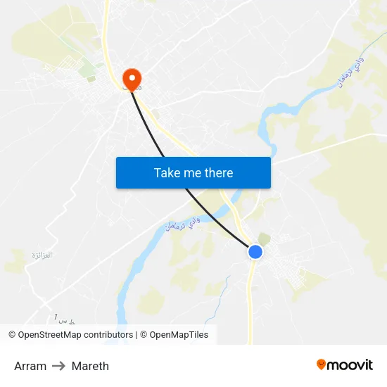 Arram to Mareth map