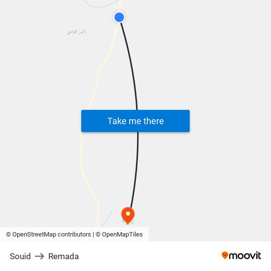 Souid to Remada map