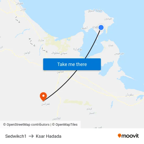 Sedwikch1 to Ksar Hadada map