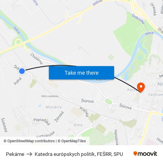 Pekárne to Katedra európskych politík, FEŠRR, SPU map