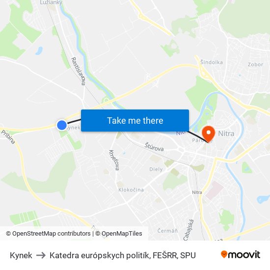 Kynek to Katedra európskych politík, FEŠRR, SPU map