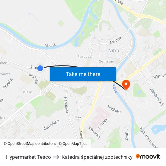 Hypermarket Tesco to Katedra špeciálnej zootechniky map