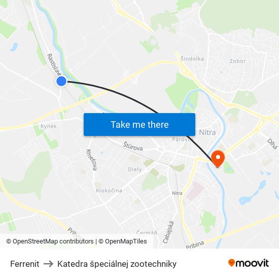 Ferrenit to Katedra špeciálnej zootechniky map